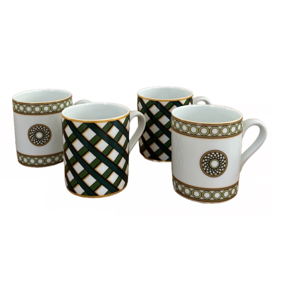 Royal Limoges Jardin Francais Mugs - Set of 4
